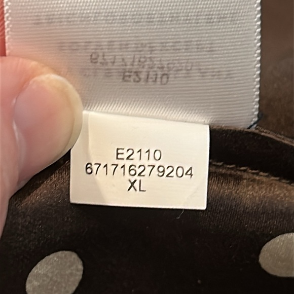 NEW AYR The La Di Da Sicilian Umber Dot Brown Silk Midi Skirt size X-Large - Picture 8 of 12